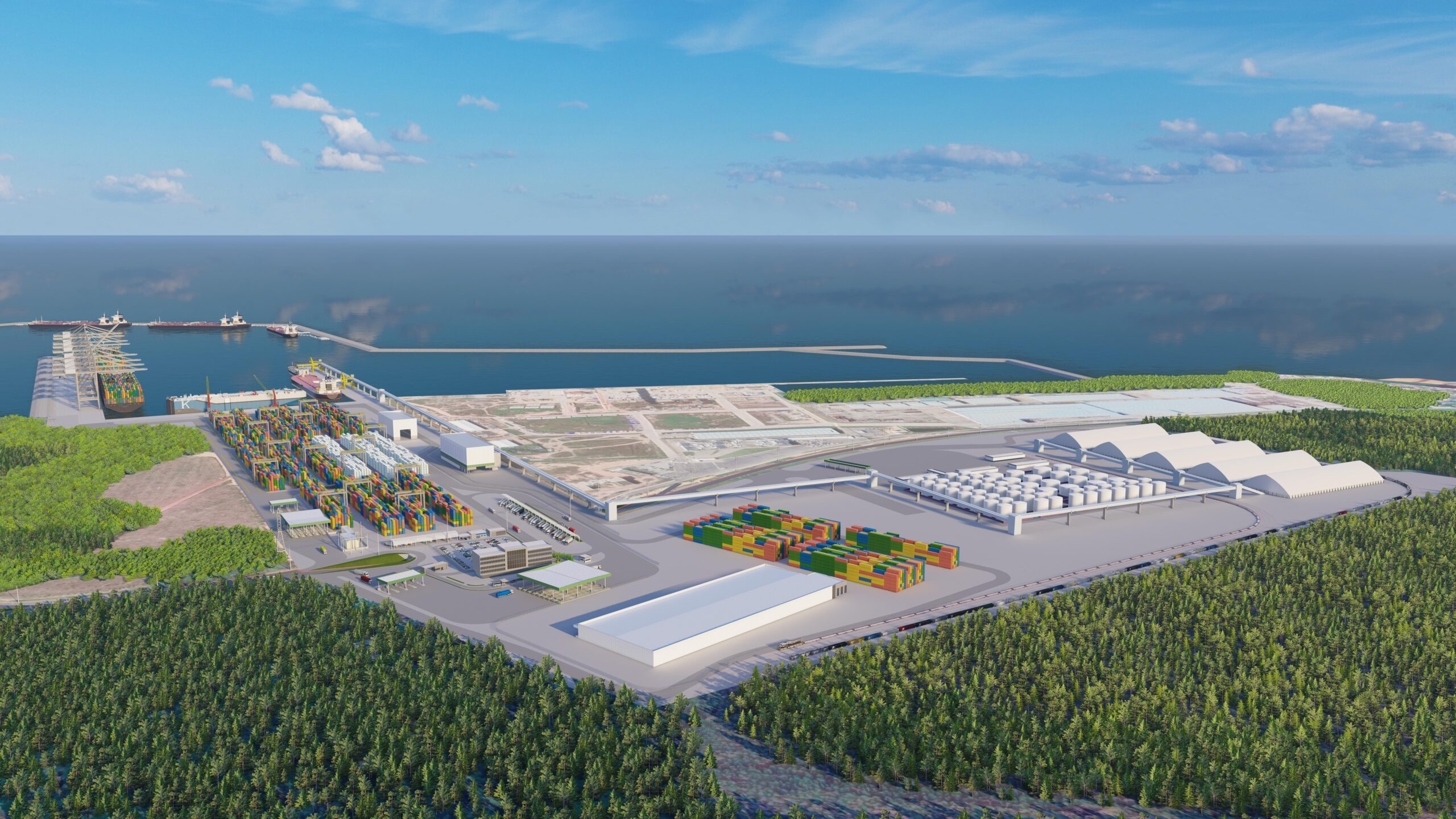 Visualisation of the Terminal on the coast of brazil.